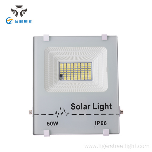 Light control square led solar flood lights